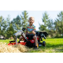                             FALK Šliapací traktor Vintage 2058N s lyžicou, bagrom a prívesom - červený                        