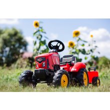                             FALK Šliapací traktor 2030AB SuperCharger s prívesom a otváracou kapotou                        