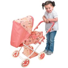                             Dolls World - Luxusný skladací kočík pre bábiky 46 cm s odnímateľnou korbičkou                        