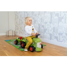                             FALK Odrážadlo a chodítko 2v1 Traktor Claas svetlo zelený s volantom                        