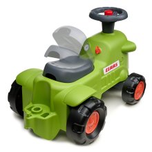                             FALK Odrážadlo a chodítko 2v1 Traktor Claas svetlo zelený s volantom                        