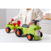                            FALK Odrážadlo a chodítko 2v1 Traktor Claas svetlo zelený s volantom                        