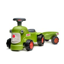                            FALK Odrážadlo a chodítko 2v1 Traktor Claas svetlo zelený s volantom                        