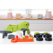                             FALK Odrážadlo a chodítko 2v1 Traktor Claas svetlo zelený s volantom                        