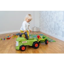                             FALK Odrážadlo a chodítko 2v1 Traktor Claas svetlo zelený s volantom                        