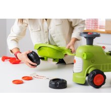                             FALK Odrážadlo a chodítko 2v1 Traktor Claas svetlo zelený s volantom                        