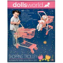                             Dolls World - Nákupný vozík so sedačkou pre bábiku 56 cm                        