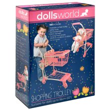                             Dolls World - Nákupný vozík so sedačkou pre bábiku 56 cm                        