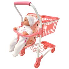                             Dolls World - Nákupný vozík so sedačkou pre bábiku 56 cm                        