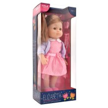                             Dolls World - Módna bábika Elizabeth brunetka s doplnkami 36 cm                        