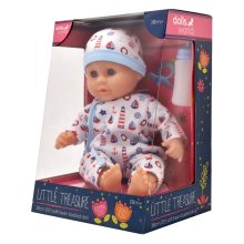                             Dolls World - Bábätko Little Treasure BLUE - 38 cm                        
