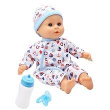                             Dolls World - Bábätko Little Treasure BLUE - 38 cm                        