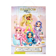                             Rainbow High Junior Fashion bábika v pyžame - Violet Willow                        