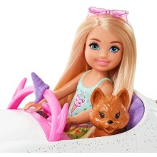                             Barbie Chelsea a kabriolet s nálepkami GXT41                        
