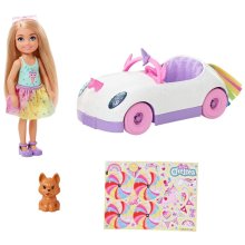                             Barbie Chelsea a kabriolet s nálepkami GXT41                        