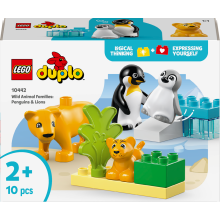                             LEGO® DUPLO® 10442 Rodinky divokých zvierat: Tučniaky a levy                        