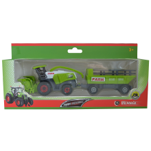                             FARM SERVICE - Kombajn s přívěsem 1:50 902222C                        