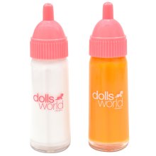                             Dolls World - Kúzelné fľaštičky pre bábiky - mlieko a pomaranč                        