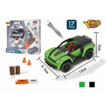                             1:32 Stavebnica Auto 17ks - zelené                        