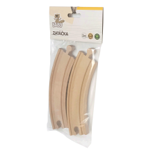                             BABU vláčiky - Koľaj zákruta 17 cm, 2 ks                        