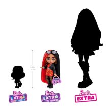                             Barbie Extra Minis - Červeno-čierne vlasy                        