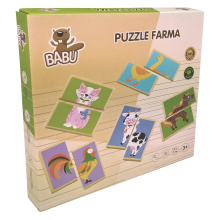                             BABU - Puzzle- Pexeso zvieratká z farmy                        