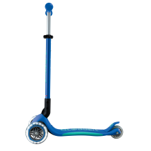                             Globber Detská trojkolesová kolobežka Primo Foldable Plus - svietiace kolesá - modrá                        