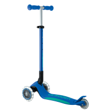                             Globber Detská trojkolesová kolobežka Primo Foldable Plus - svietiace kolesá - modrá                        