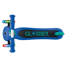                             Globber Detská trojkolesová kolobežka Primo - svietiace kolesá - modrá                        