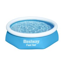                             BESTWAY 57450 - Nadzemný bazén kruhový 244 x 61 cm + kartušová filtrácia                        