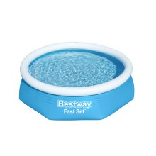                             BESTWAY 57450 - Nadzemný bazén kruhový 244 x 61 cm + kartušová filtrácia                        