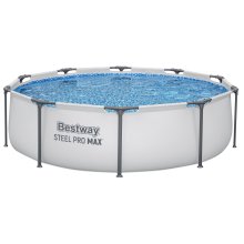                             BESTWAY 56408 - Bazén s konštrukciou Steel Pro MAX ™ 305 x 76 cm + kartušová filtráciou                        