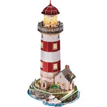                             CubicFun - Puzzle 3D s LED Nočná edícia: Maják 72 dielikov                        