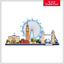                             CubicFun - Puzzle 3D s LED Nočná edícia: Londýn 186 dielikov                        