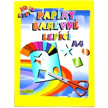                             Papiere farebné lepiace A4, 10 listov                        