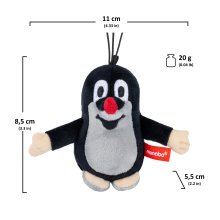                             Moravská Ústředna - Krtko 8 cm plyšový prívesok s pútkom na zavesenie                        