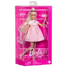                             Barbie deluxe modelka - šaty s mašľou                        
