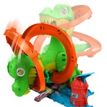                             Hot Wheels City T-rex útočí na hasičskú stanicu                        