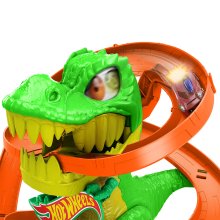                             Hot Wheels City T-rex útočí na hasičskú stanicu                        