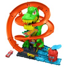                             Hot Wheels City T-rex útočí na hasičskú stanicu                        