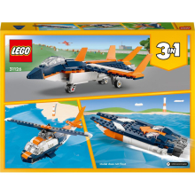                             LEGO® Creator 3 v 1 31126 Nadzvukový tryskáč                        