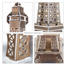                             CubicFun - Puzzle 3D Eiffelova veža - 35 dielikov                        