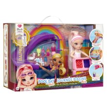                             Rainbow High Sada s malou sestričkou - bazén                        