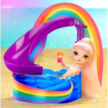                             Rainbow High Sada s malou sestričkou - bazén                        