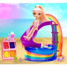                             Rainbow High Sada s malou sestričkou - bazén                        