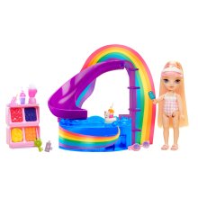                             Rainbow High Sada s malou sestričkou - bazén                        