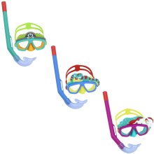                             BESTWAY 24059 - Potápačská maska ​​so šnorchlom AquaPals od 3 rokov - 3 druhy                        