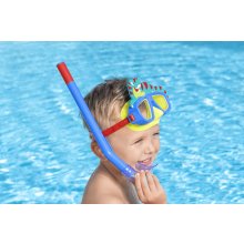                             BESTWAY 24059 - Potápačská maska ​​so šnorchlom AquaPals od 3 rokov - 3 druhy                        