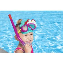                             BESTWAY 24059 - Potápačská maska ​​so šnorchlom AquaPals od 3 rokov - 3 druhy                        