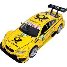                             Kovový model - 1:32 BMW M3 DTM žlté                        